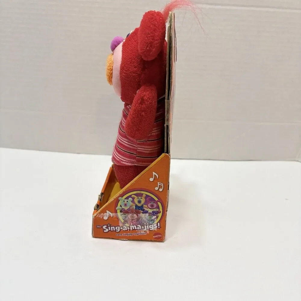 Red Plush The Sing-a-ma-jigs! Love Singing Together Mattel (2010) NOS